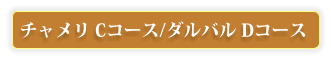 チャメリ Cコース/ダルバル Dコース